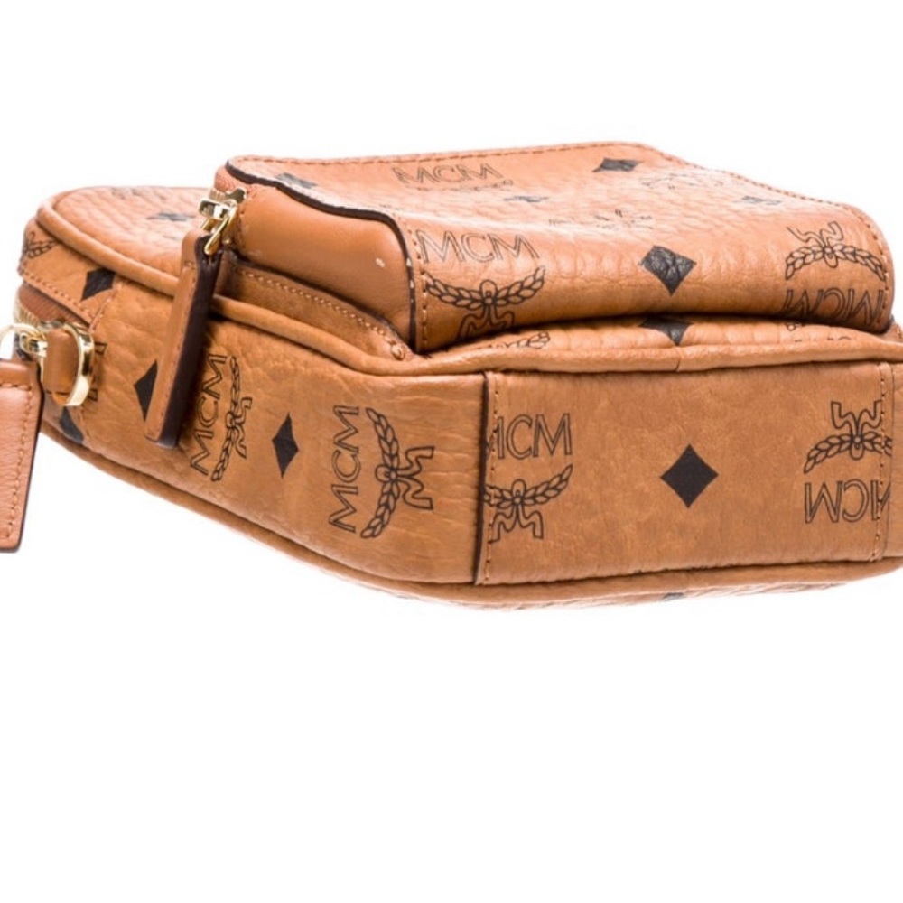 MCM Cognac Logo Crossbody Bag obo - Picture 4 of 4